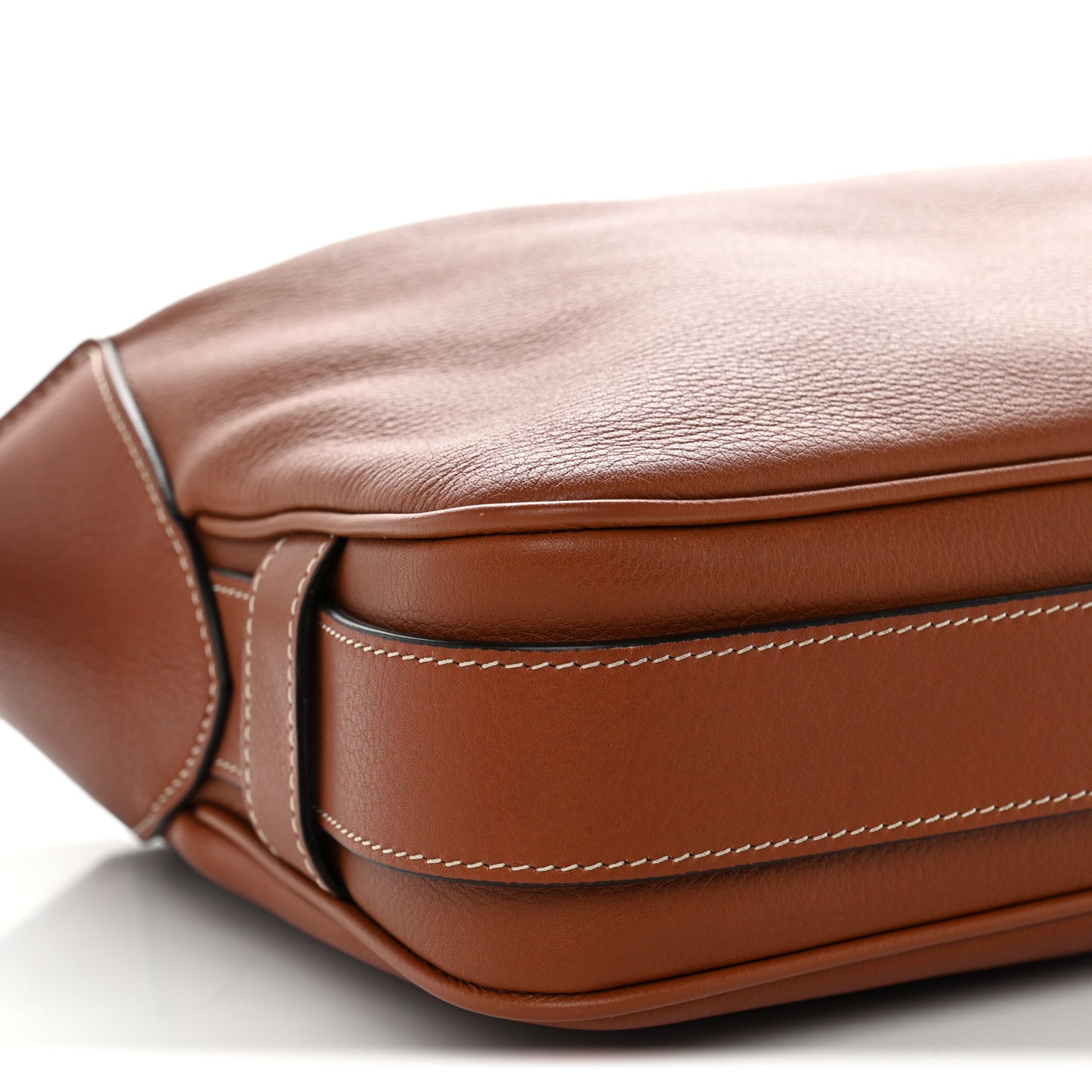 Supple Calfskin Medium Romy Shoulder Bag Tan