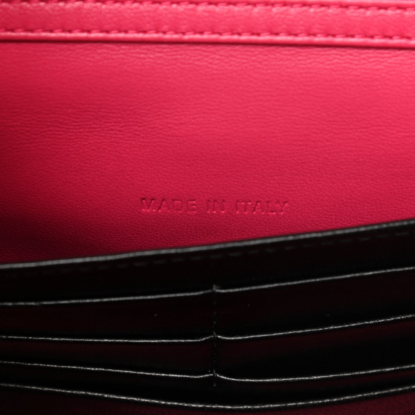 Lambskin Cannage Miss Dior Promenade Pouch Fuchsia
