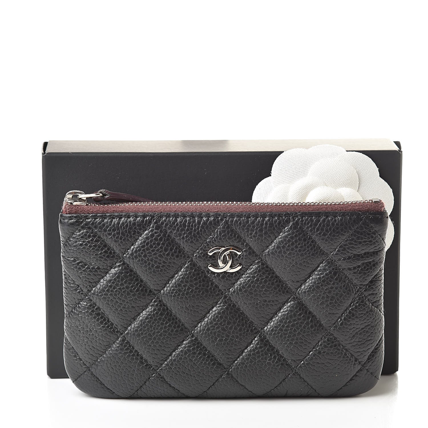 Chanel Caviar Quilted Small Cosmetic Case Black 8 of 8