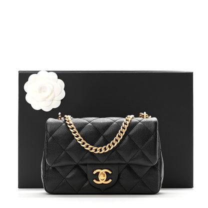 Chanel Caviar Quilted Mini Sweetheart Rectangular Flap Black 10 of 10