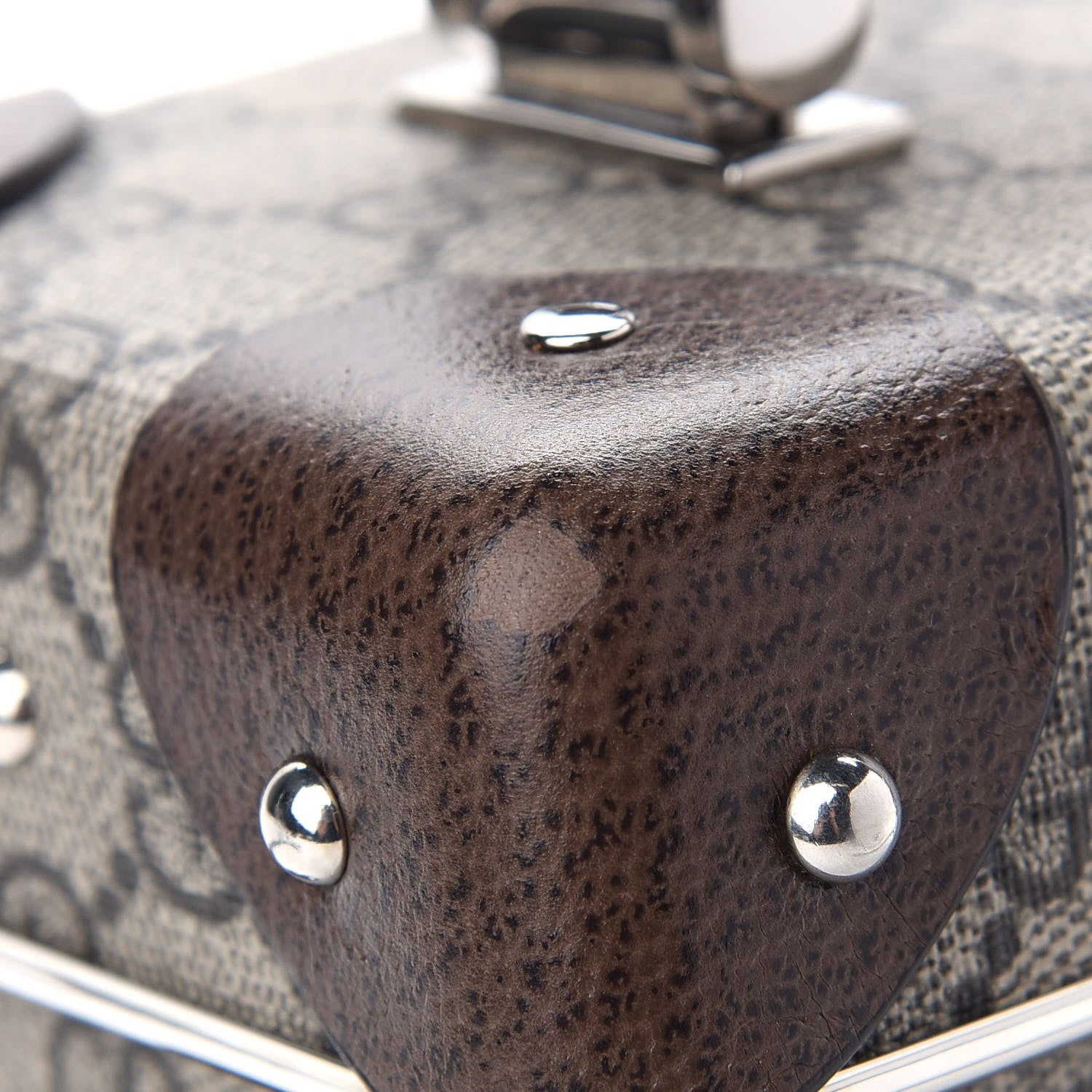 Gucci GG Supreme Monogram Globe-Trotter Beauty Case Brown 8 of 9