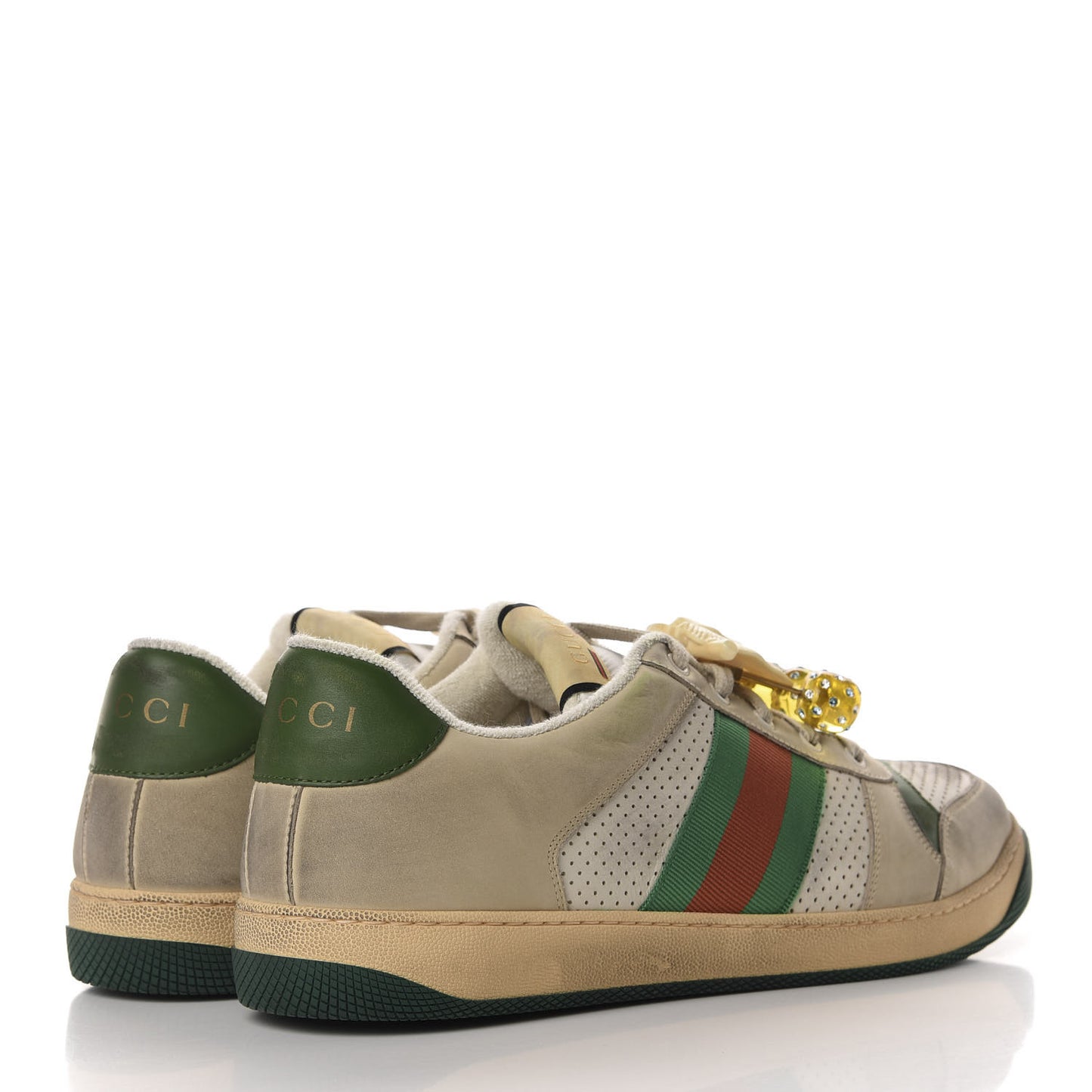 Nubuck Web Cherries Mens Screener Sneakers 13 Dusty Milk White Vintage Green