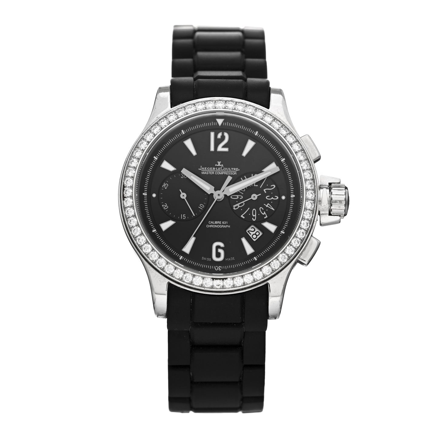 Stainless Steel Rubber Diamond 38mm Master Compressor Diver Automatic Watch 148.8.31