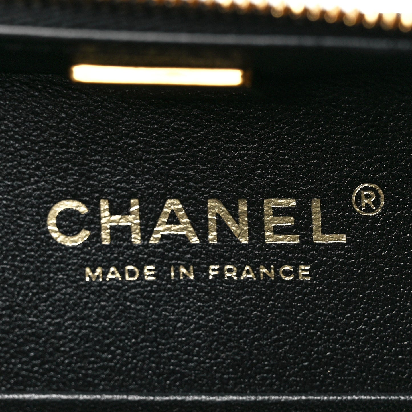 Lambskin Quilted Top Handle Small Vanity Case Black