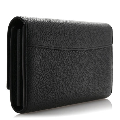 Louis Vuitton Taurillon Embellished Capucines Long Wallet Black 3 of 11