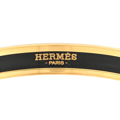 Hermes Enamel Printed Narrow Sellier Bracelet 65 White 3 of 3