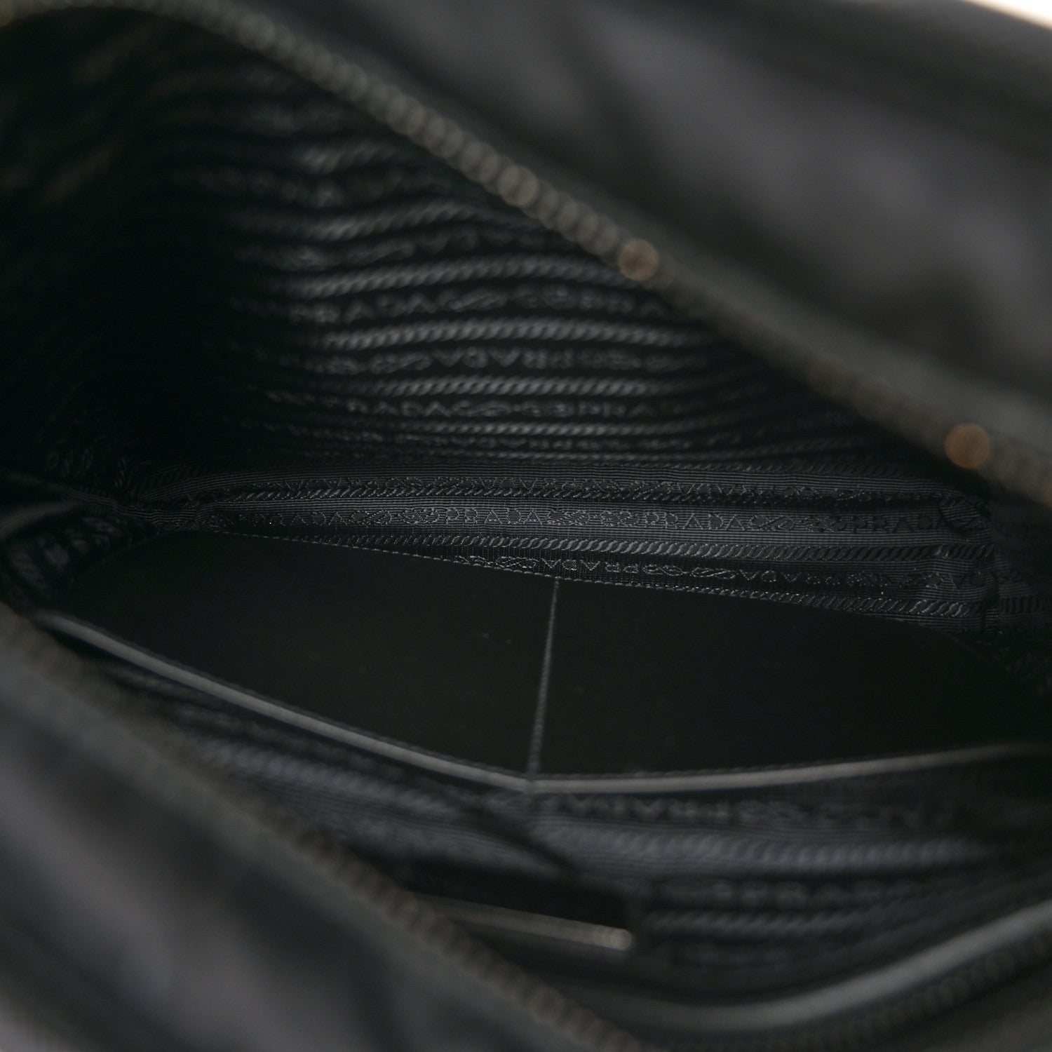 Prada Tessuto Nylon Messenger Bag Black 5 of 10