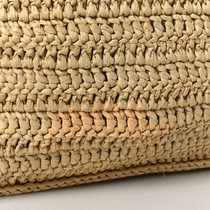 Saint Laurent Raffia Rive Gauche Tote Natural 9 of 10