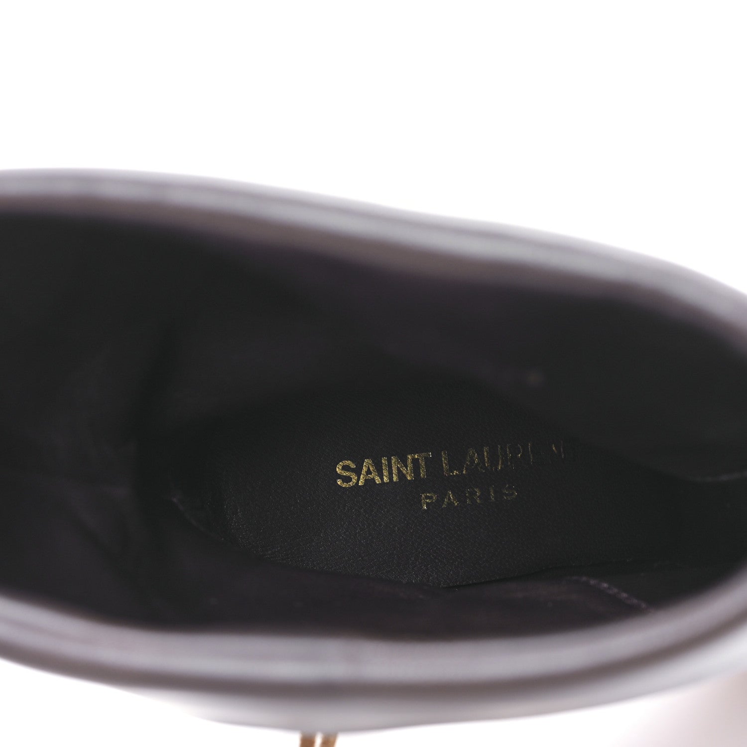 Saint Laurent Calfskin Suede Tanger Tassel Ankle Boots 37.5 Black Brown 8 of 9