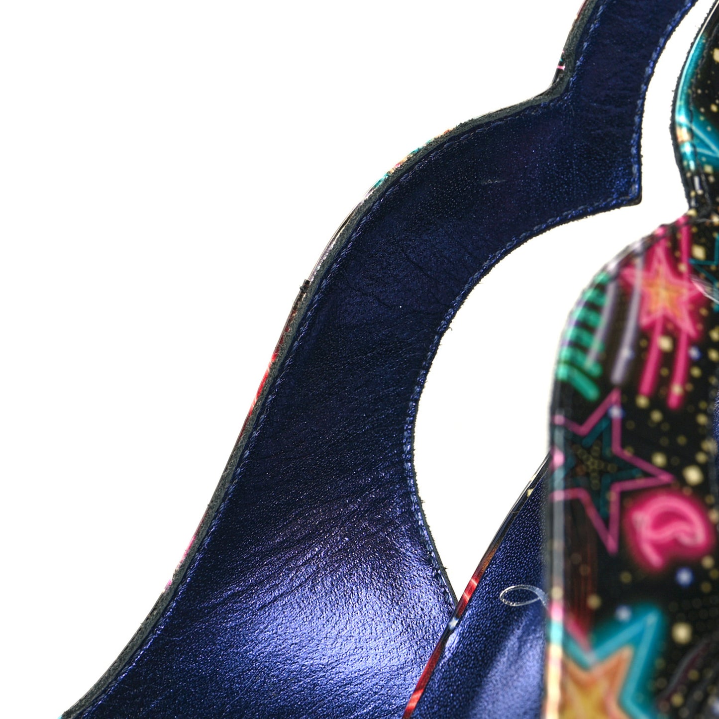 Patent Starlight Hot Chick Slingback Alta 120 Pumps 37 Multicolor