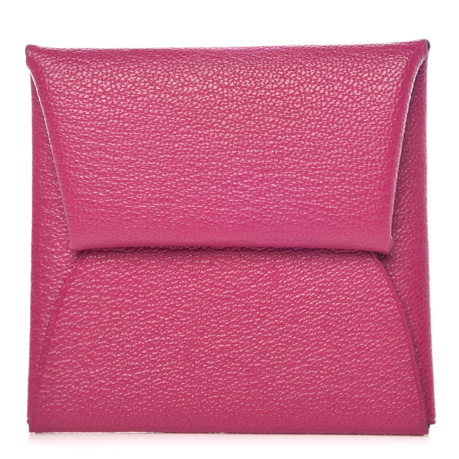 Hermes Chevre Mysore Bastia Coin Purse Rose Pourpre 1 of 8