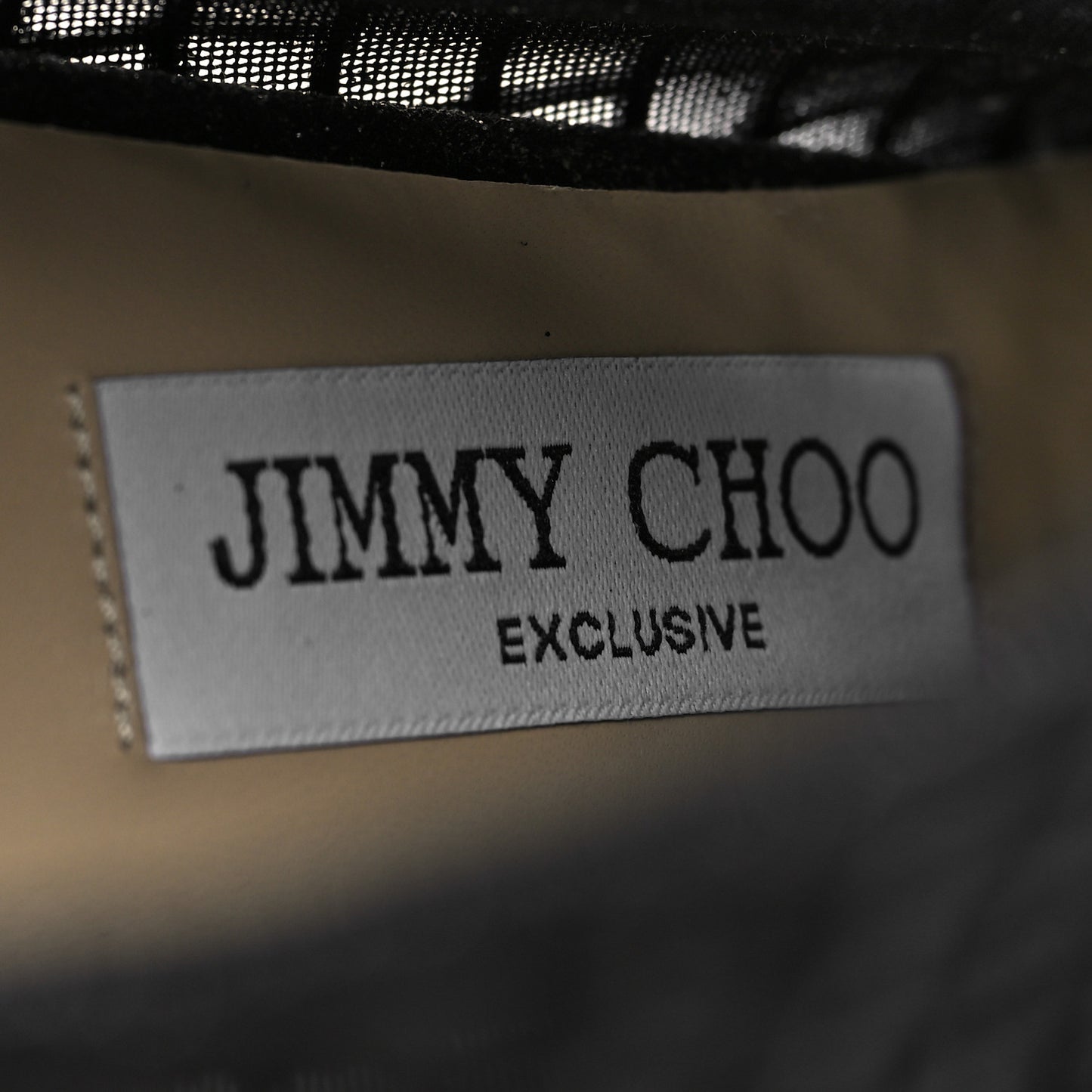 Glitter Checker Board Mesh Crystal Embellished Bing 100 Boots 37.5 Black