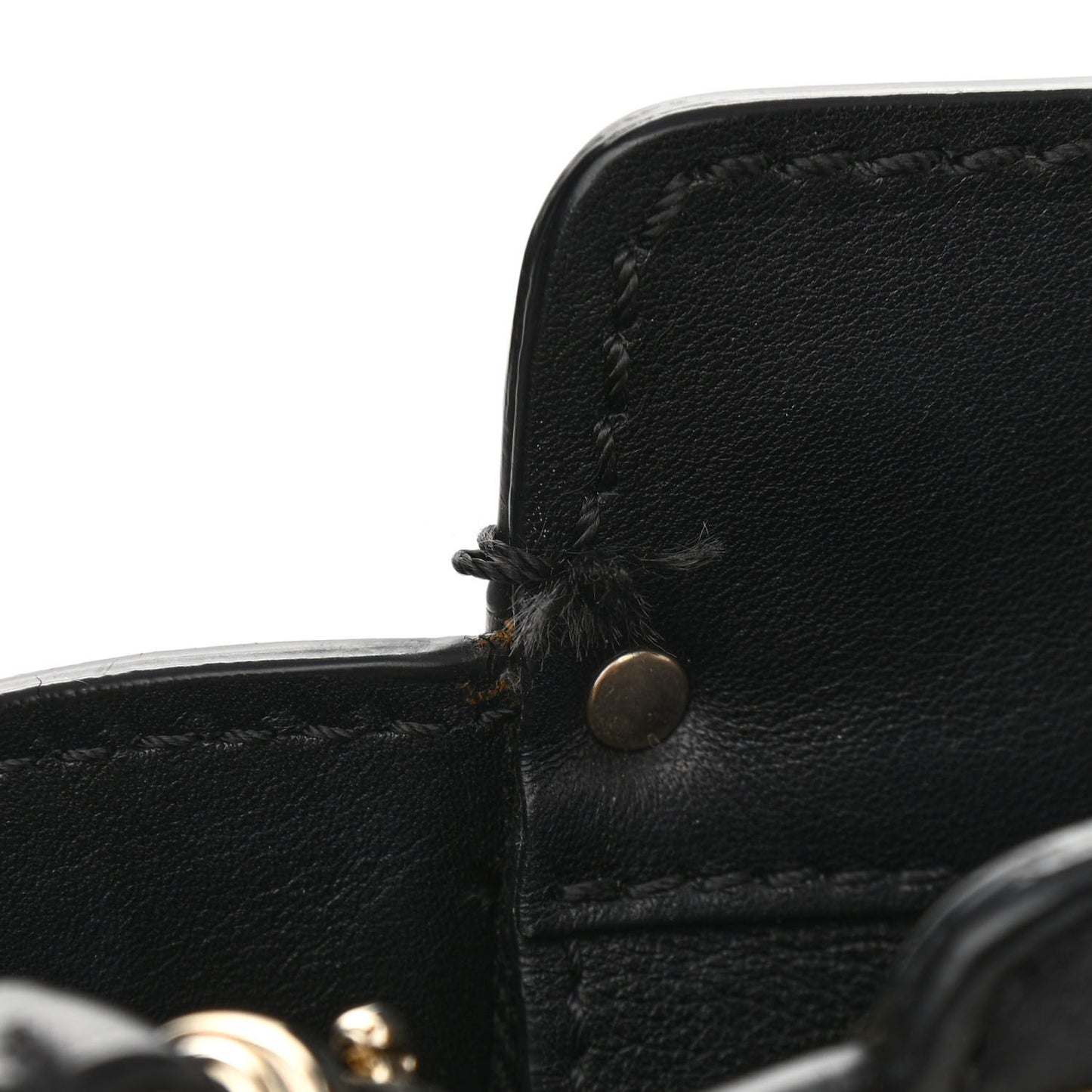 Vitello Rockstud Double Handle Tote Black