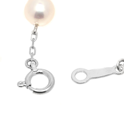 Mikimoto 18K White Gold 5.2-5.4mm Akoya Pearl Station Bracelet 3 of 5