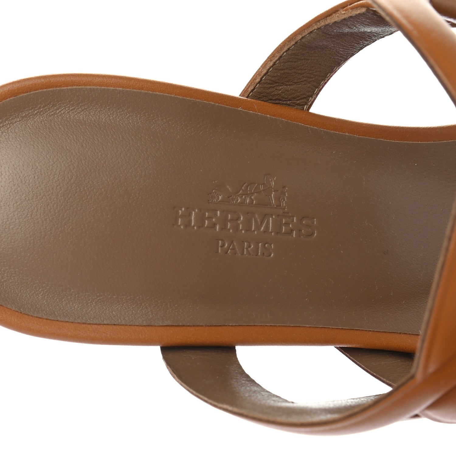 Hermes Nappa Bikini Sandals 37 Gold 7 of 9
