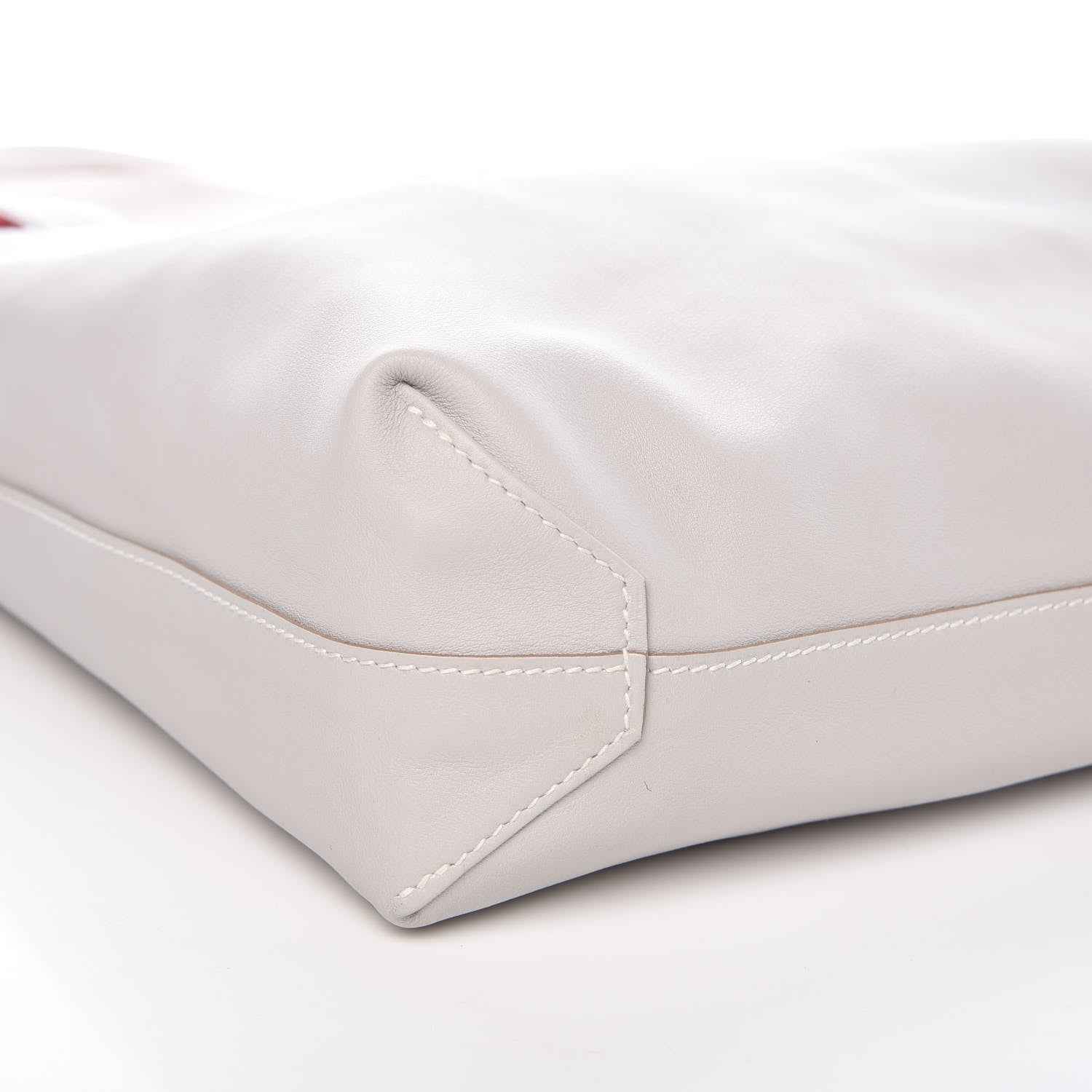 Hermes Veau Sikkim Double Sens 30 Reversible Tote Gris Perle Capucine 13 of 14