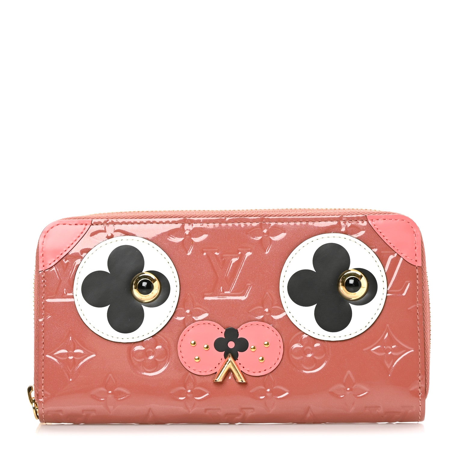 Louis Vuitton Vernis Valentine Dog Zippy Wallet Vieux Rose 1 of 6