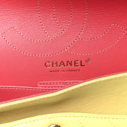 Chanel Sheepskin Chevron Quilted 2.55 Reissue 226 Flap Yellow 6 of 10