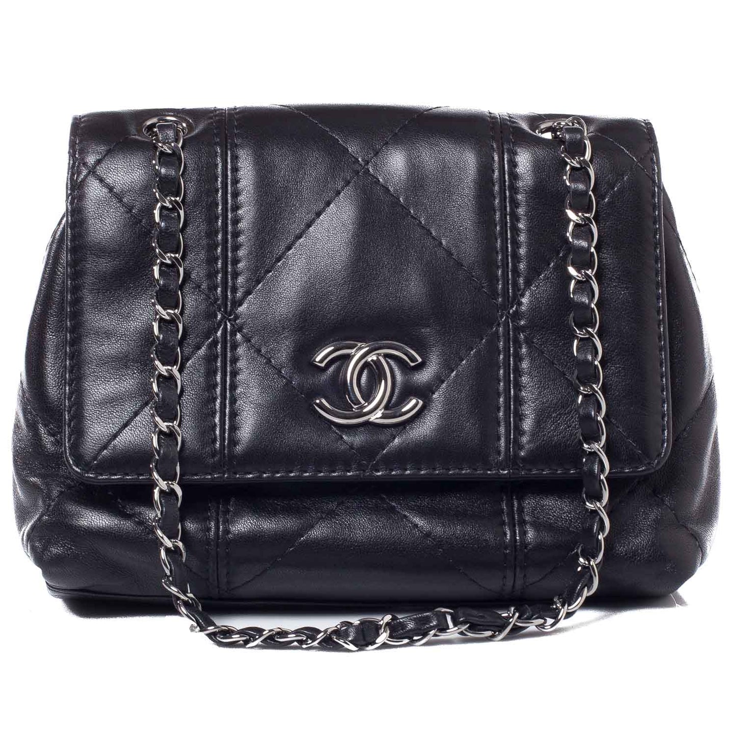 Lambskin Small Soft Touch Flap Black