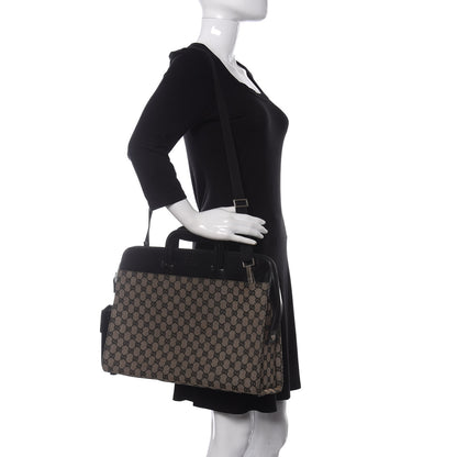 Gucci Monogram Briefcase Black 2 of 15