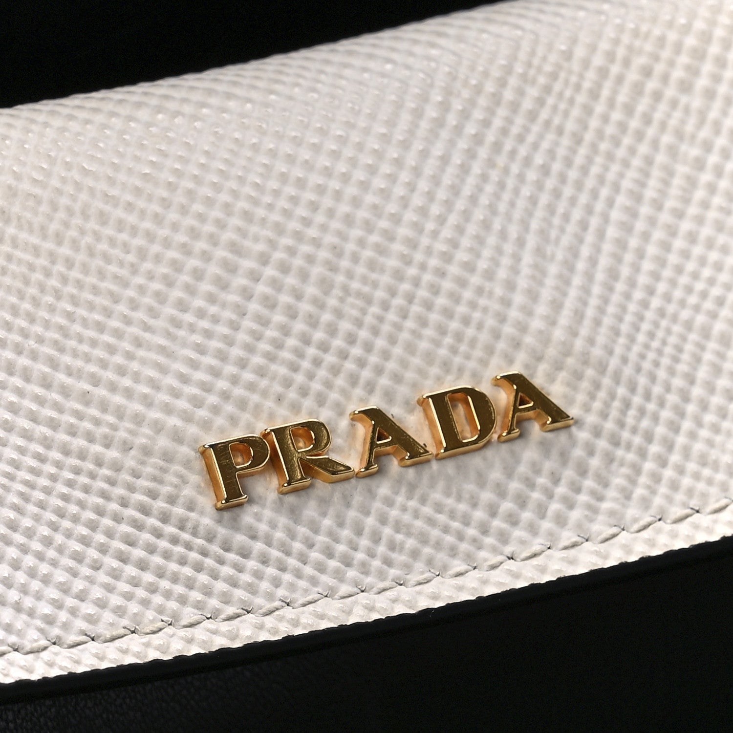 Prada Saffiano Cuir Medium Double Bag Talco Black 7 of 10