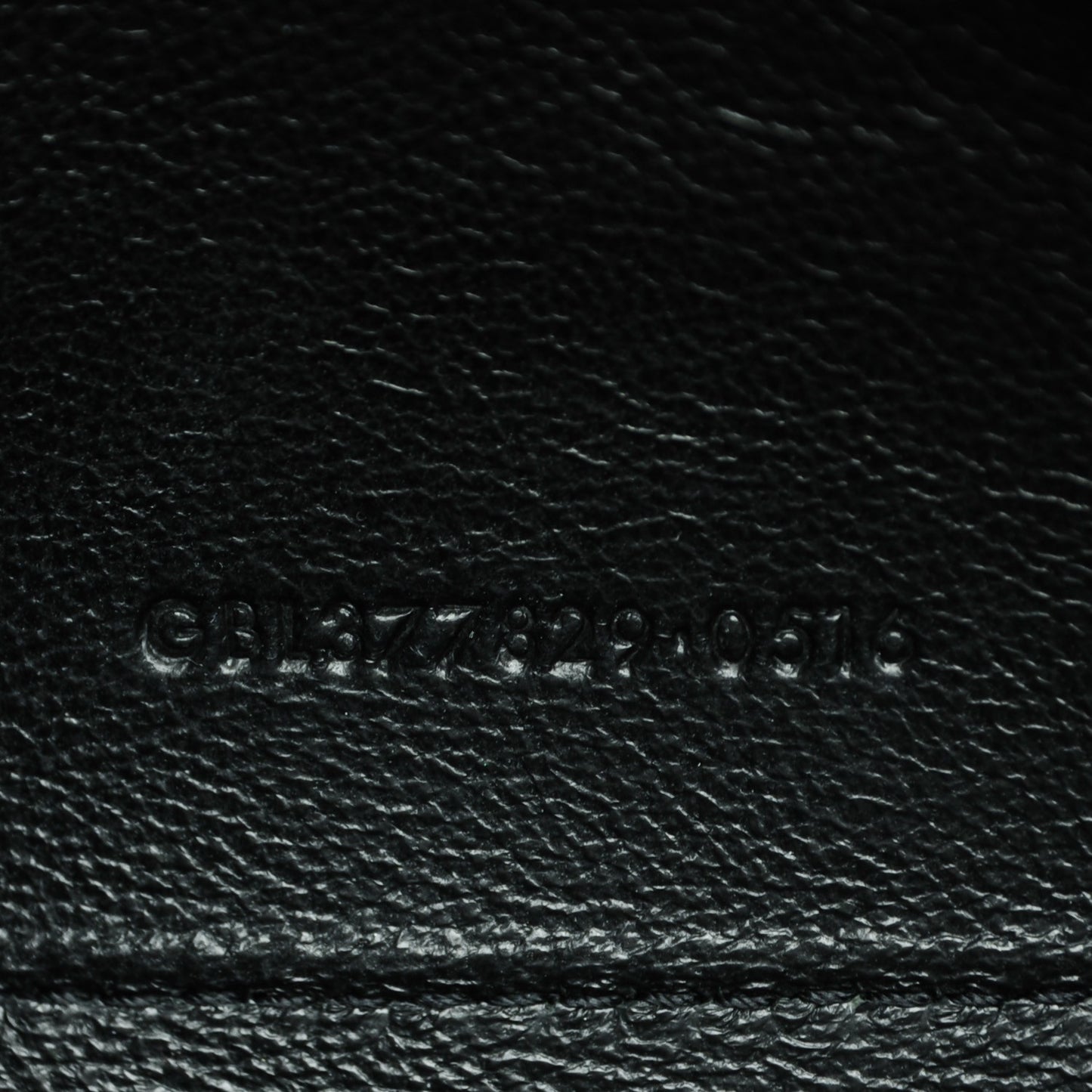 Velvet Monogram Chain Wallet Black