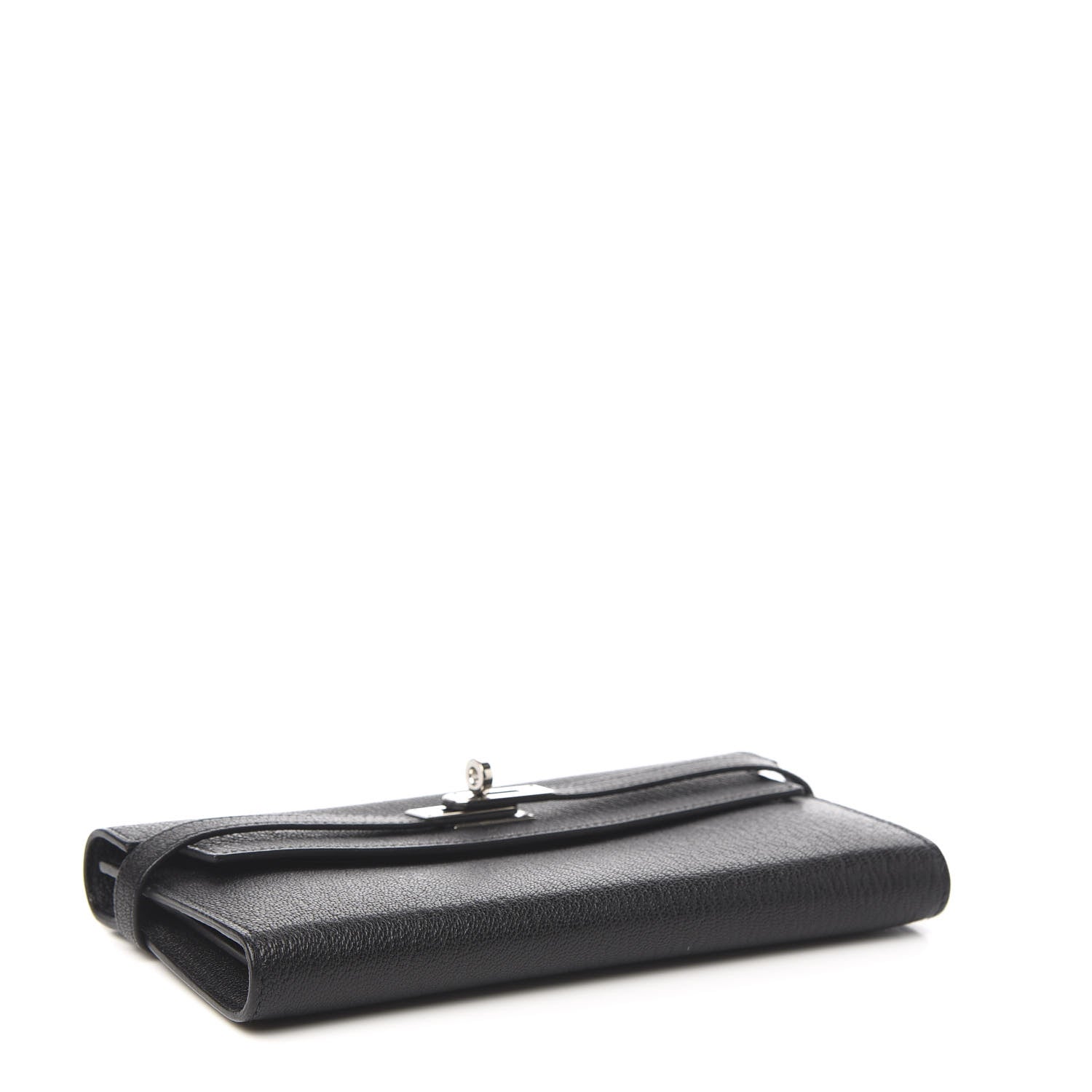 Hermes Chevre Mysore Kelly Longue Wallet Black 4 of 5