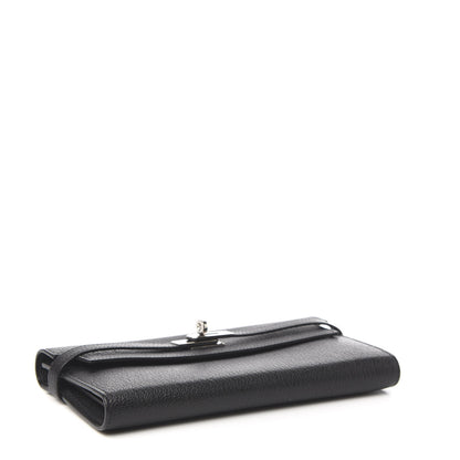 Hermes Chevre Mysore Kelly Longue Wallet Black 4 of 5