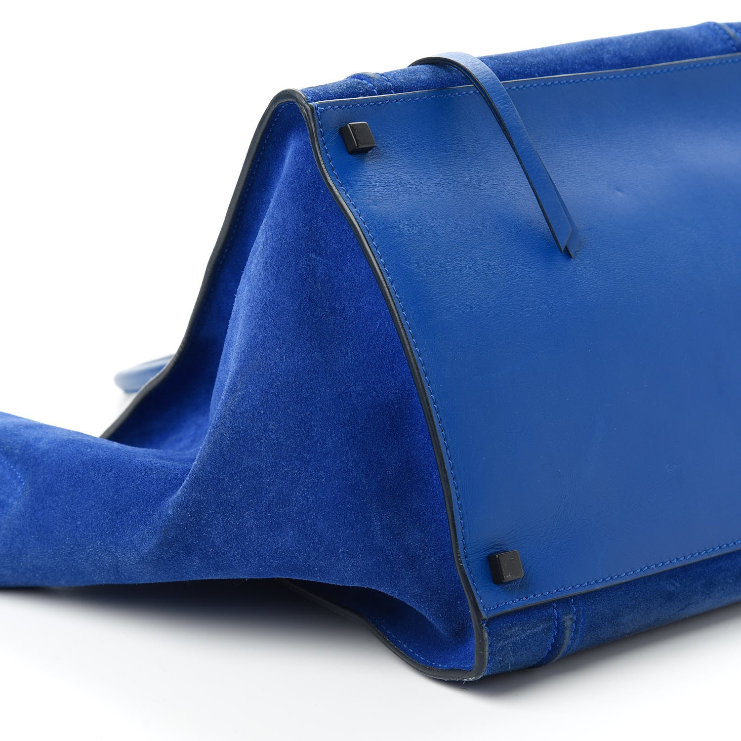 Celine Suede Medium Phantom Luggage Royal Blue 6 of 10