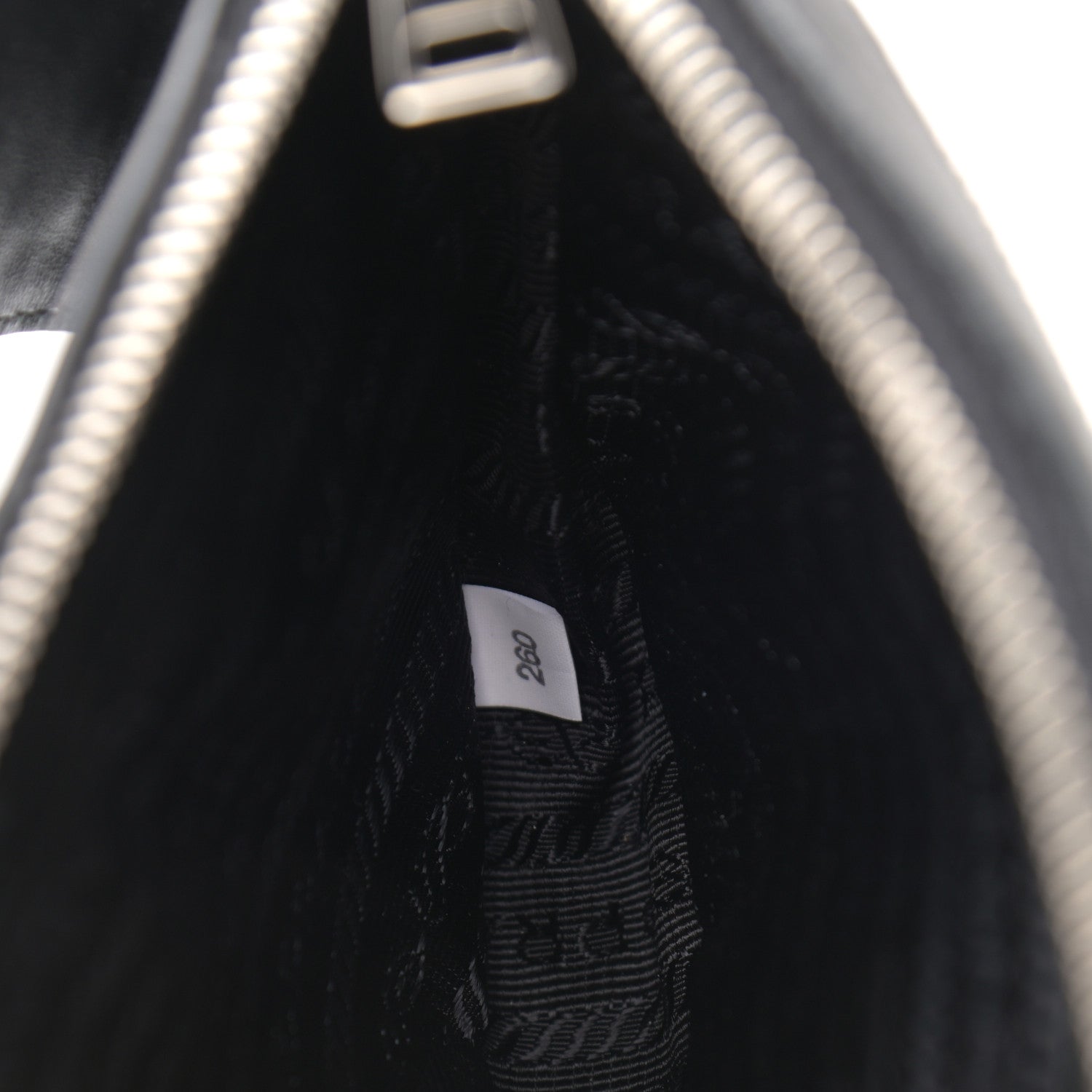 Prada Soft Calfskin Impunture Diagramme Belt Bag Black 6 of 9