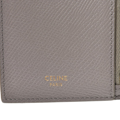 Celine Grained Calfskin Zipped Card Holder Pebble 6 of 10