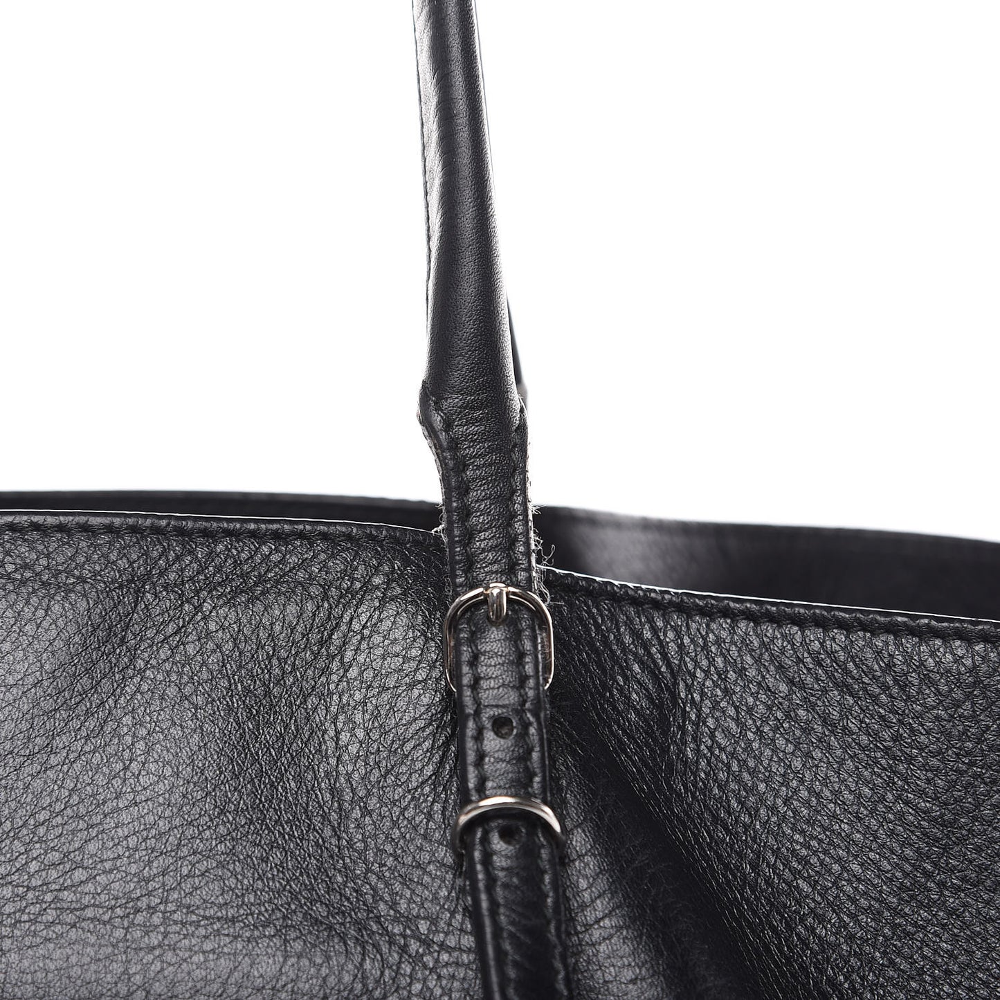 Supple Calfskin Papier A4 Zip Around Tote Black