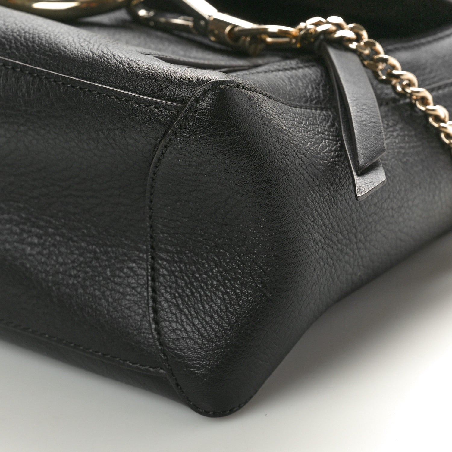 Chloe Calfskin Small Faye Day Shoulder Bag Black 9 of 9