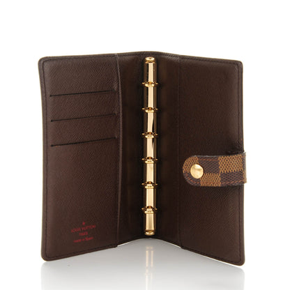 Louis Vuitton Damier Ebene Small Ring Agenda Cover 5 of 7