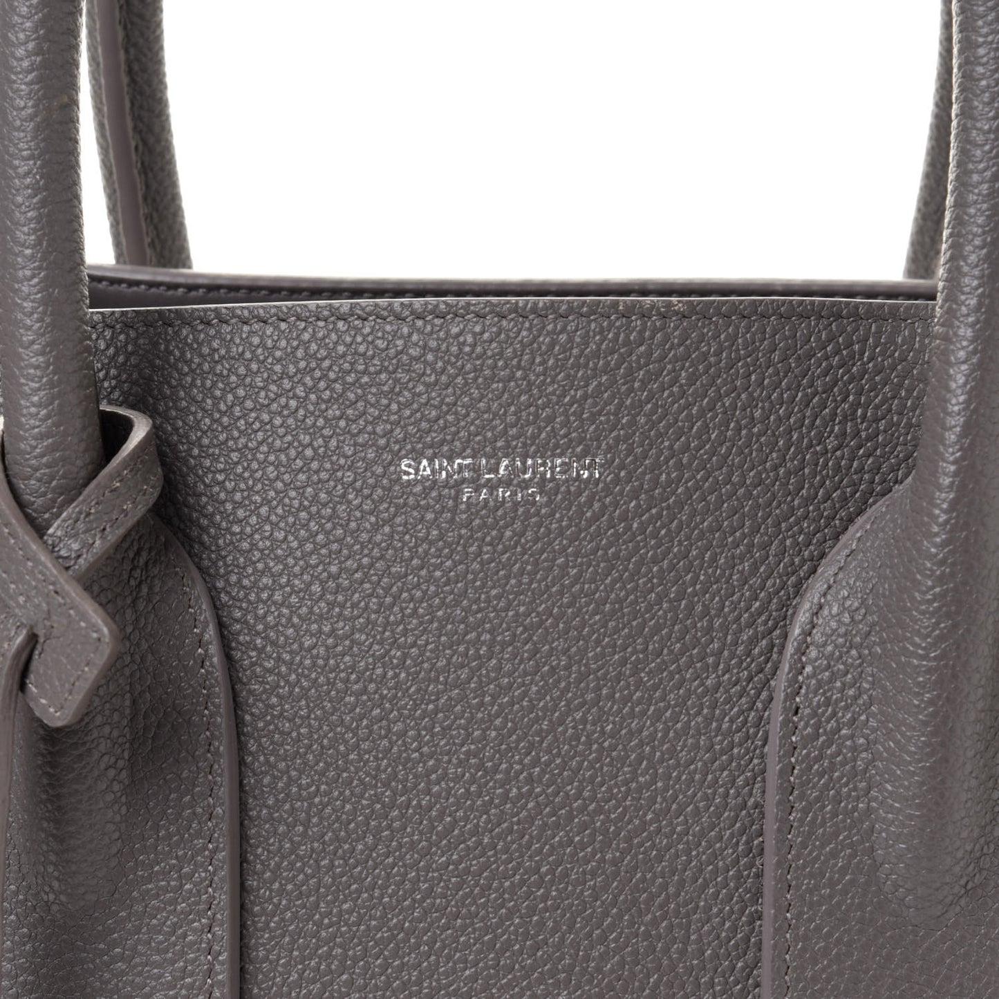 Grained Calfskin Small Sac De Jour Fog