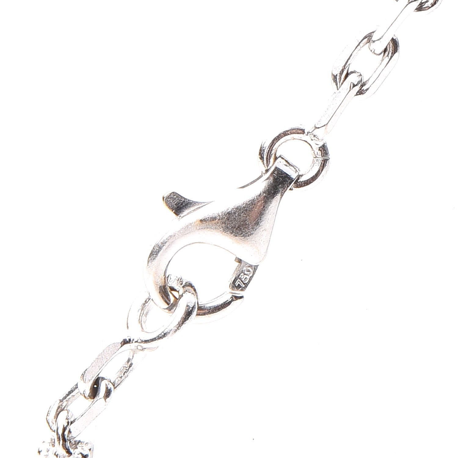 Van Cleef & Arpels 18K White Gold Mother of Pearl 5 Motifs Vintage Alhambra Bracelet 5 of 7