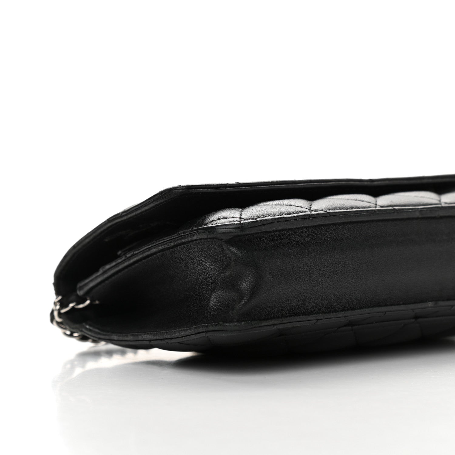Chanel Lambskin Quilted Wallet On Chain WOC Black 9 of 18