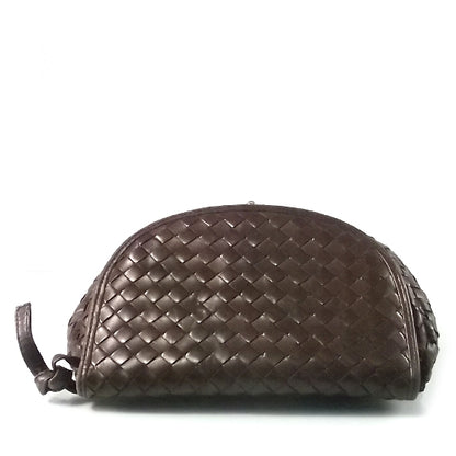 Bottega Veneta Vintage Woven Fold Over Shoulder Bag Ebano 4 of 7