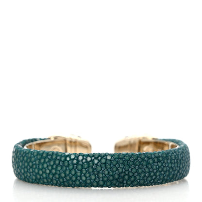 Bulgari Galuchat Serpenti Forever Bracelet Green 3 of 6