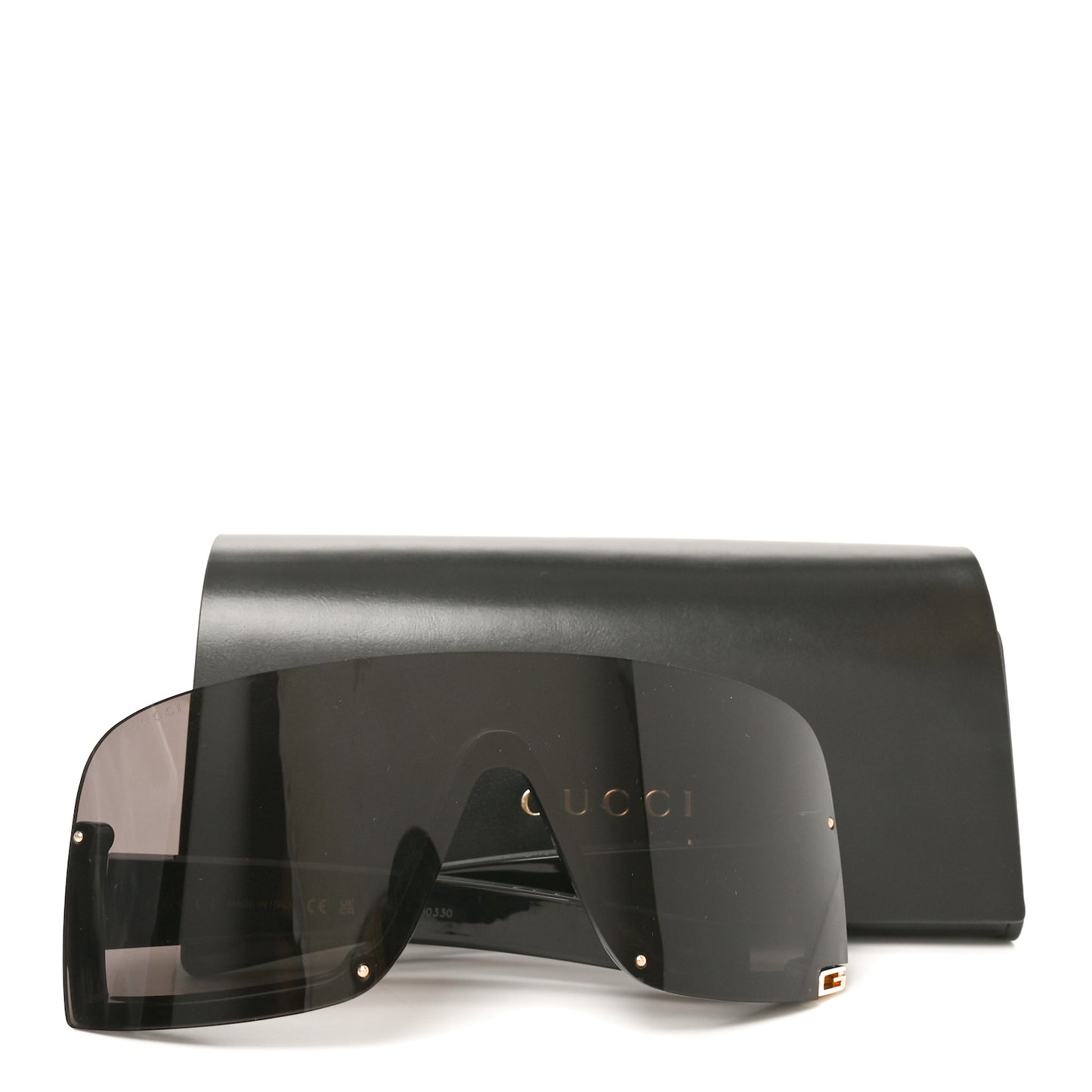 Metal Mask Shaped Frame Sunglasses GG1637S Black