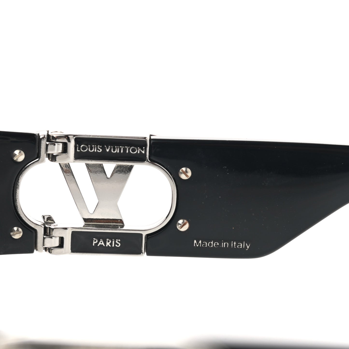 Acetate Enamel LV Link Cat Eye Sunglasses Z1663W Black