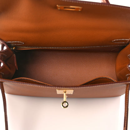 Hermes Epsom Kelly Sellier 28 Gold 5 of 11