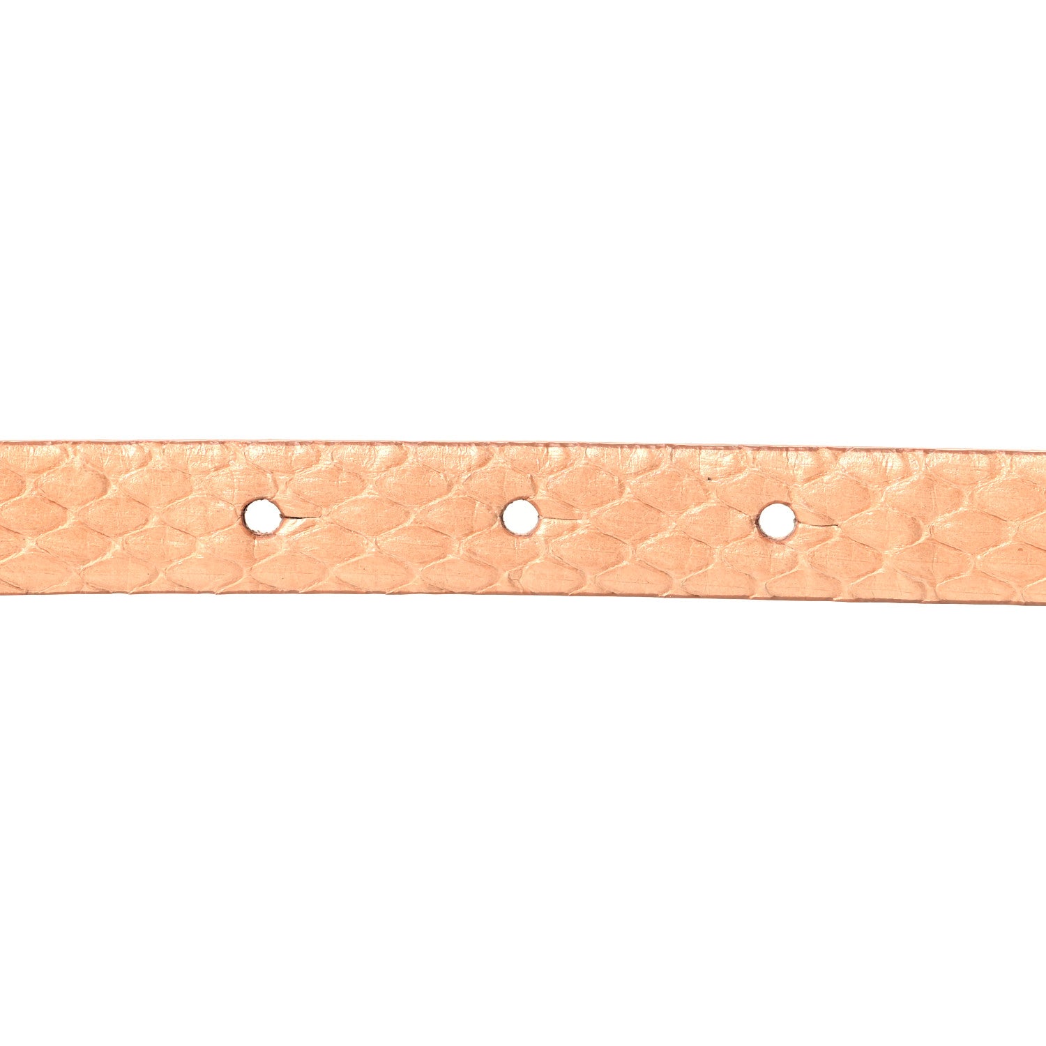 Chanel Pearlized Snakeskin CC Logo Skinny Belt 80 32 Beige 4 of 5