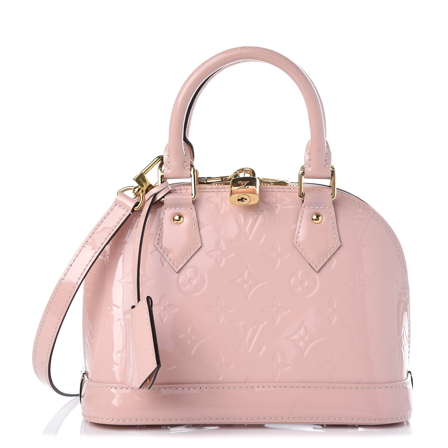 Louis Vuitton Vernis Alma BB Rose Ballerine 1 of 8