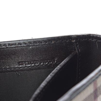 Burberry Haymarket Check Medium Leighton Wallet Chocolate 13 of 14