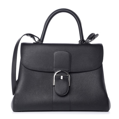 Delvaux Grained Calfskin GM Brillant Satchel Black 1 of 7