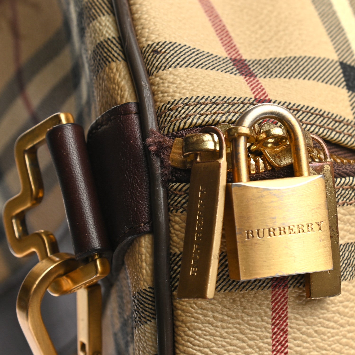 Burberry Haymarket Check Duffle Bag Brown 11 of 15