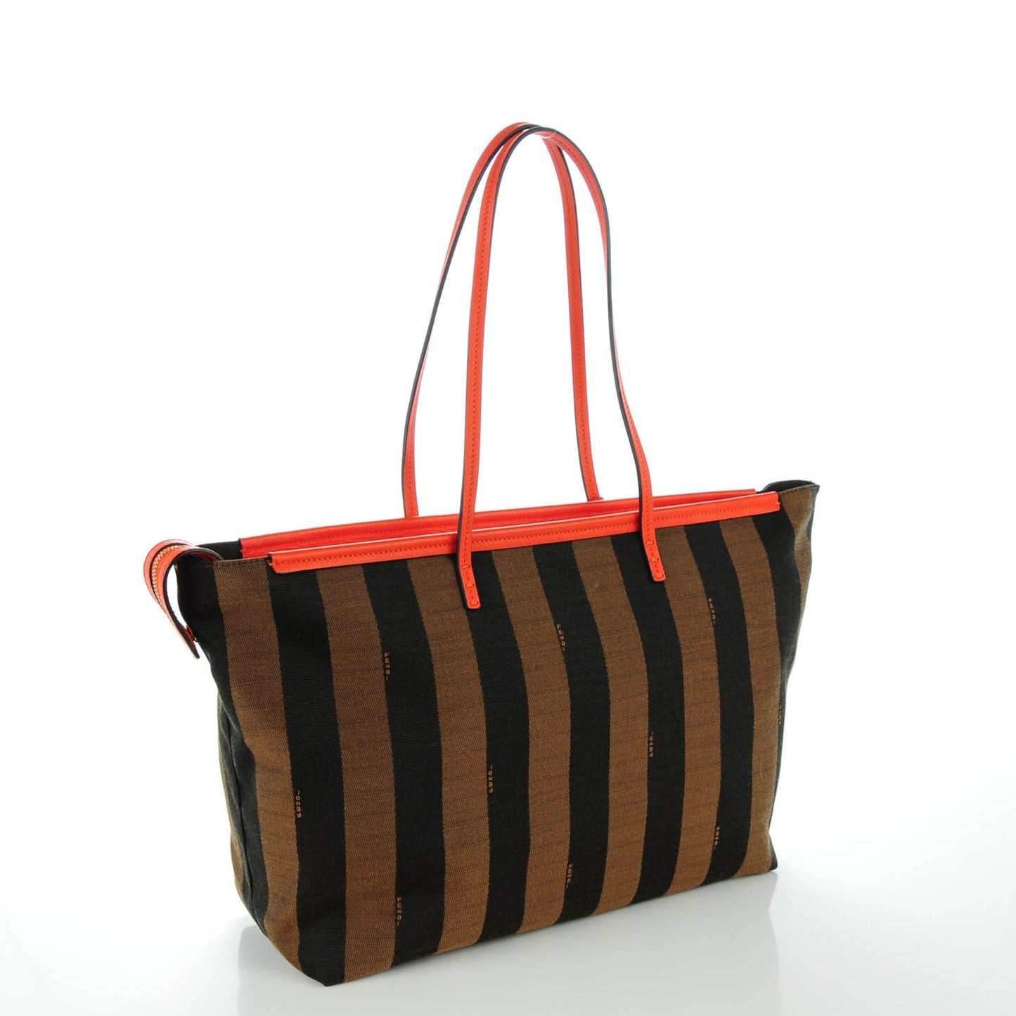 Pequin Vitello Roll Tote Tobacco Papavero
