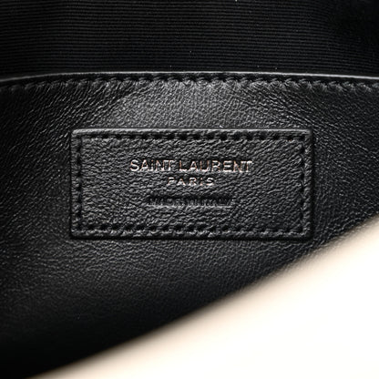 Saint Laurent Crinkled Calfskin Matelasse Monogram Baby Niki Chain Satchel Ivory 6 of 10