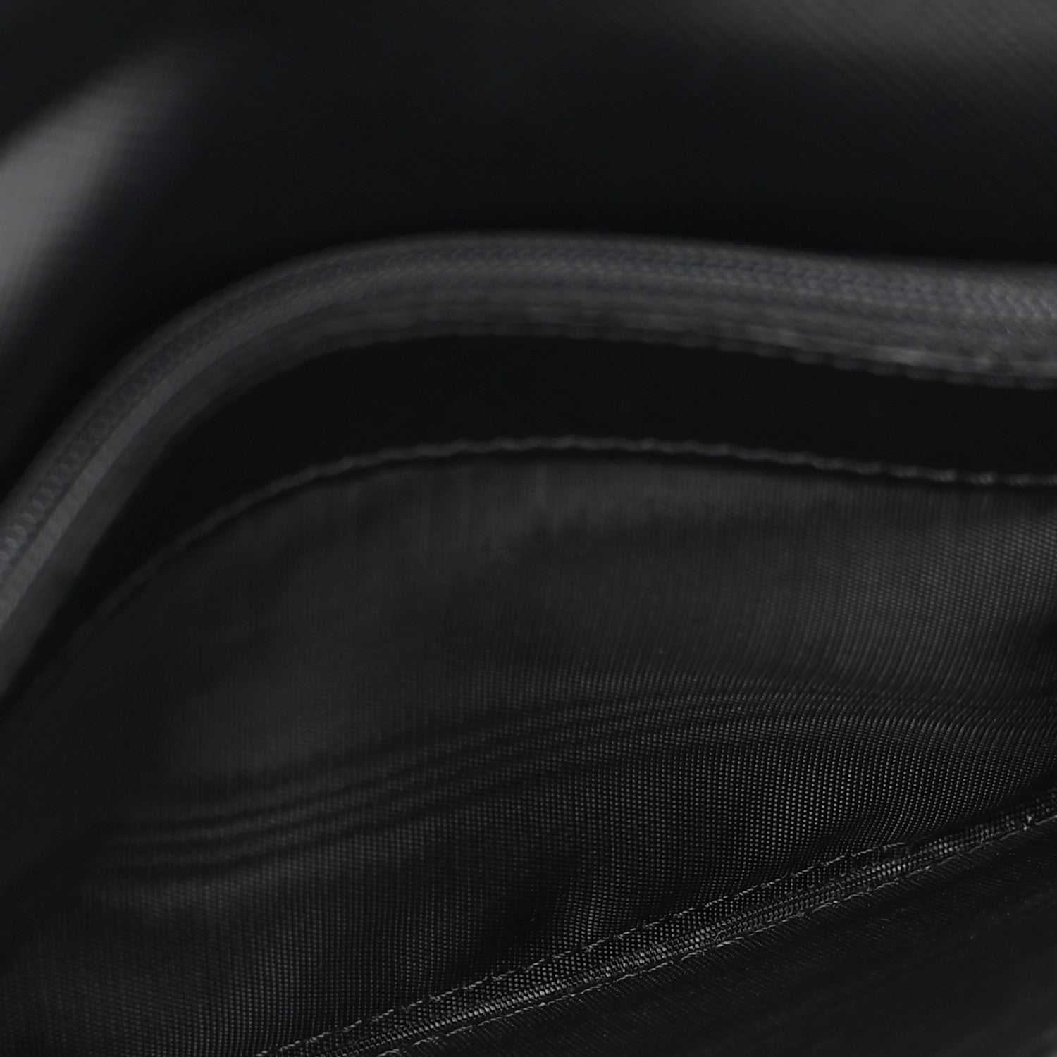 Prada Tessuto Nylon Triangle Continental Flap Wallet Black 5 of 11